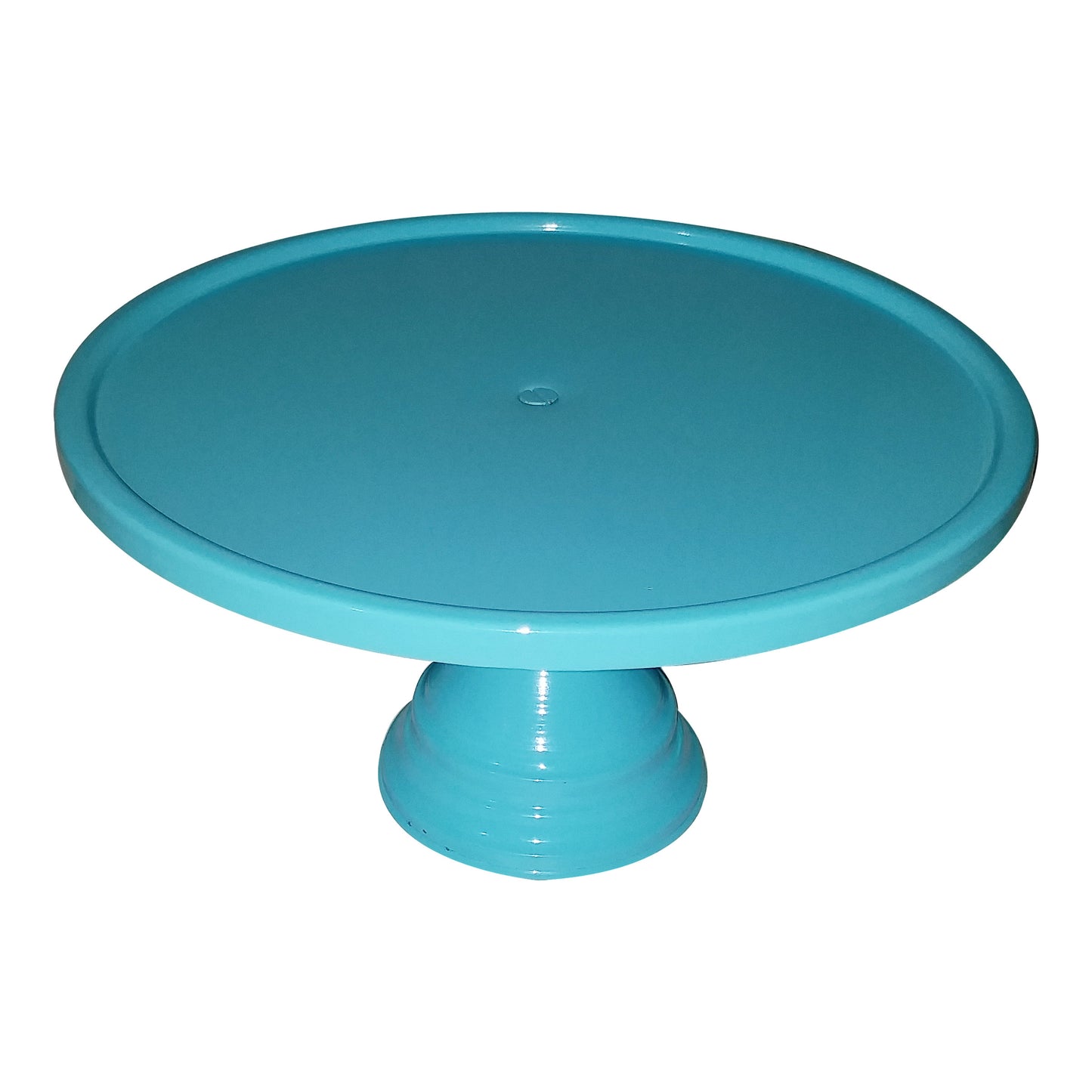 GiftBay Creations® Pedestal Cake Stand 13" Diameter (Top) Metal (Blue)
