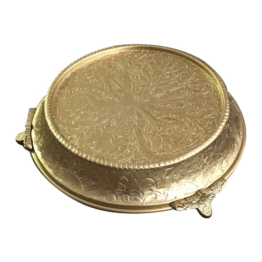 GiftBay Wedding Cake Stand Tapered 14-Inch Round, Gold Finish