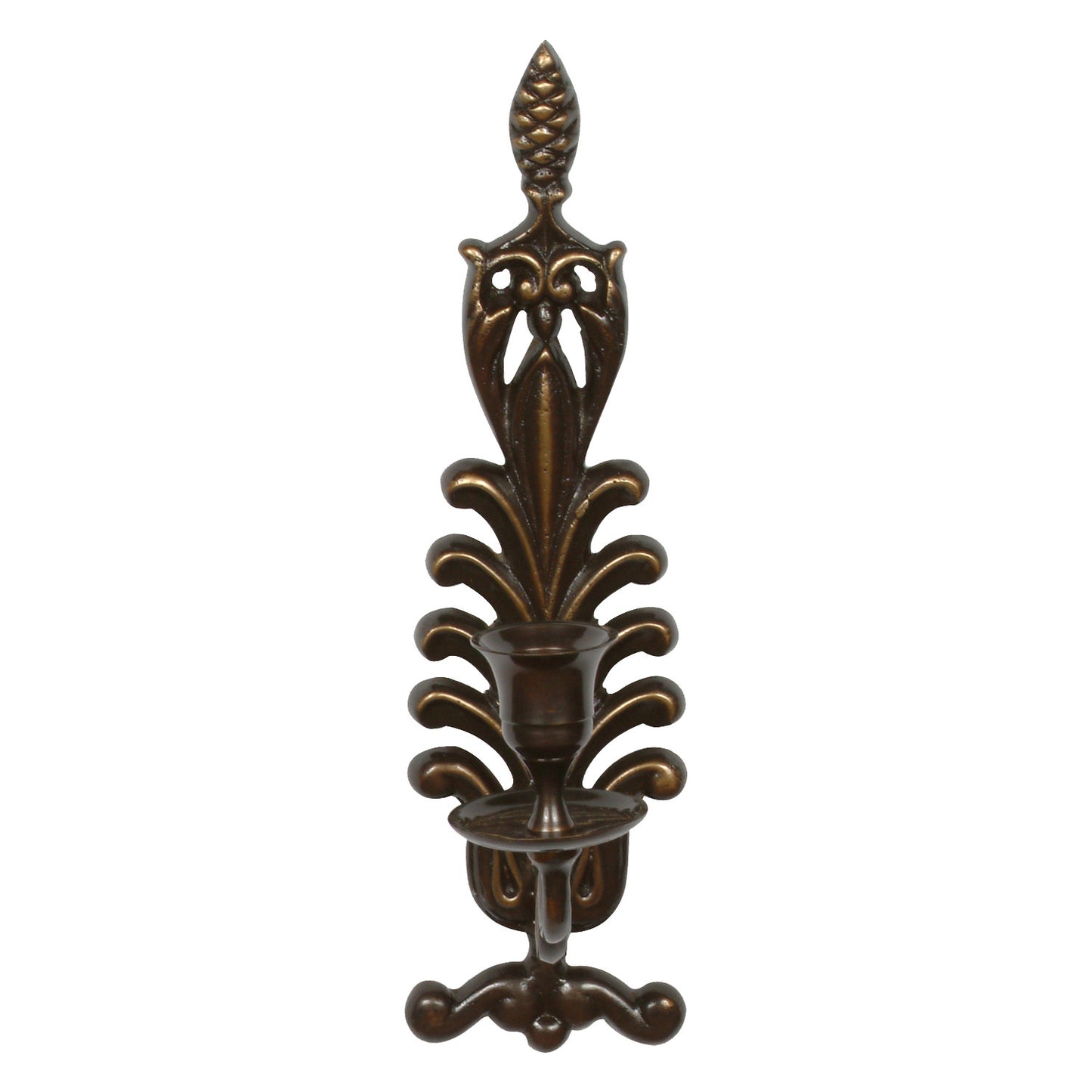 GiftBay 13002 Wall Sconce Candle Holder, Antique Black Finish, 10.5"H