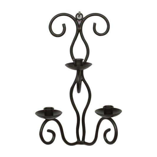 Giftbay 14017 Beautiful Candle Sconce 14" High, Black Powder Coated