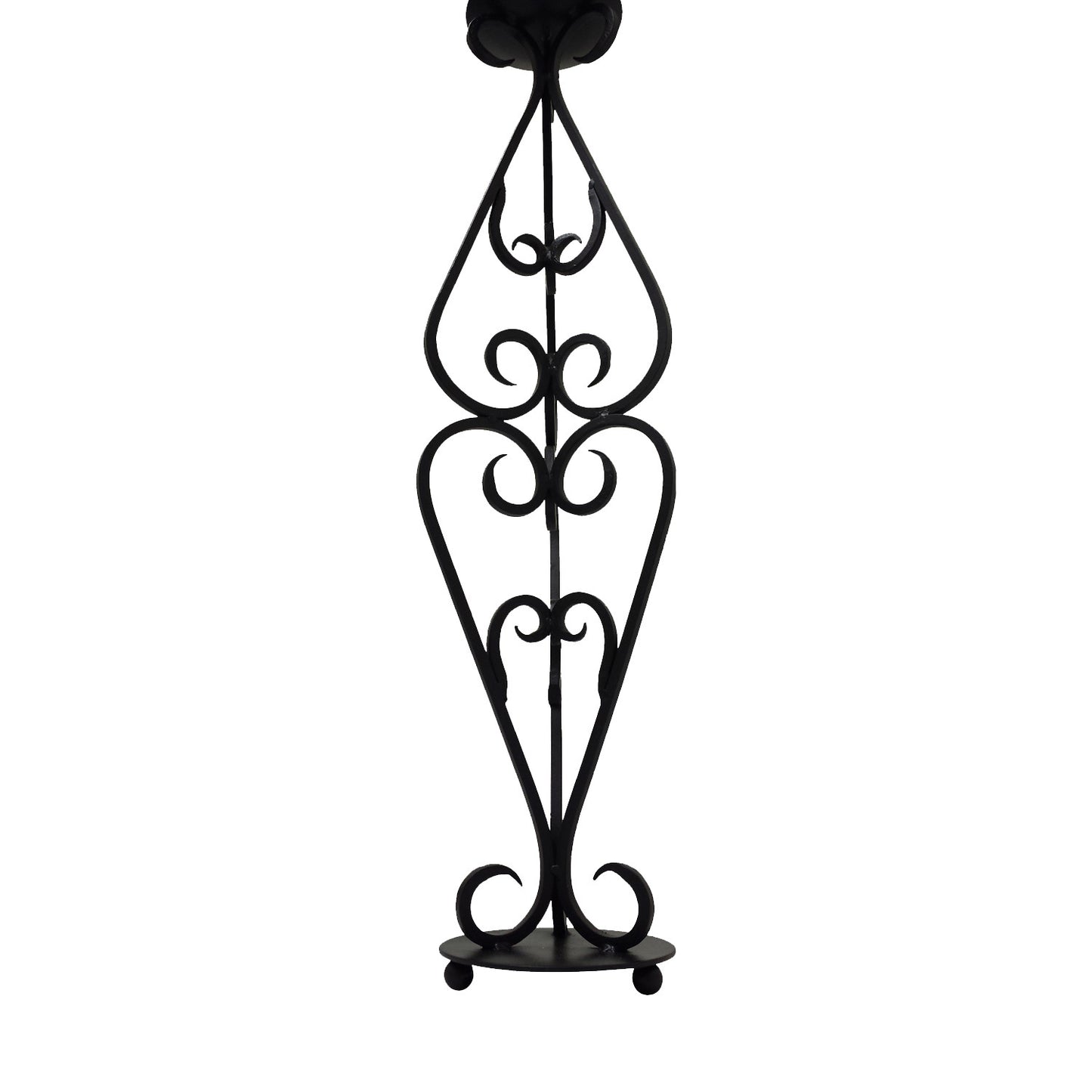 GiftBay 14015 Beautiful Candle Pillar Holder 30"H, Black Powder Coated Finish