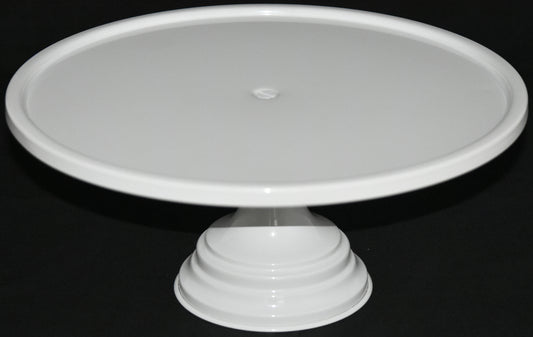 GiftBay Creations® Pedestal Cake Stand 13" Diameter (Top) Metal (White)
