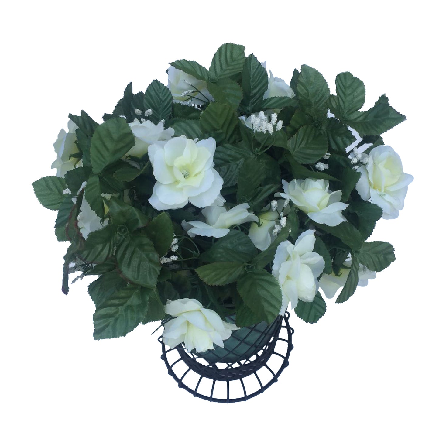 GiftBay 807-BG Tall Wire & Pot Black & Green Container / Vase 11" High. Very Unique and Strongly Built for Multi- Purpose Use