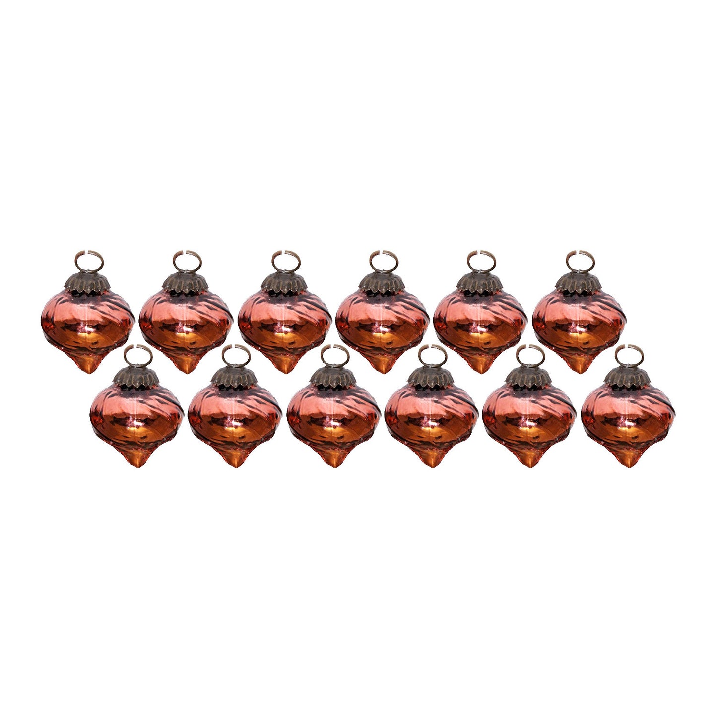 GiftBay Christmas Glass Ornament 015 (Set of 12)