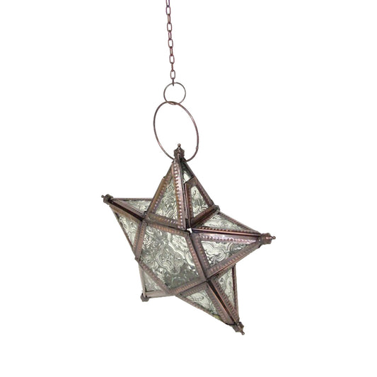 GiftBay 306 Hanging Star with Tealight Holder 9" High