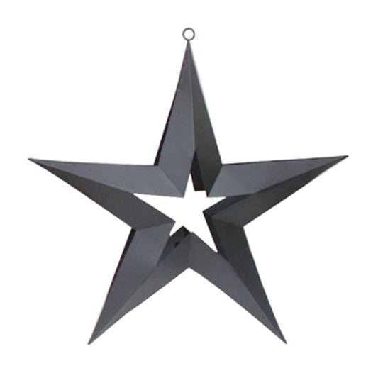 GiftBay 322-A Black Hanging Star with Tealight Holder 28" High