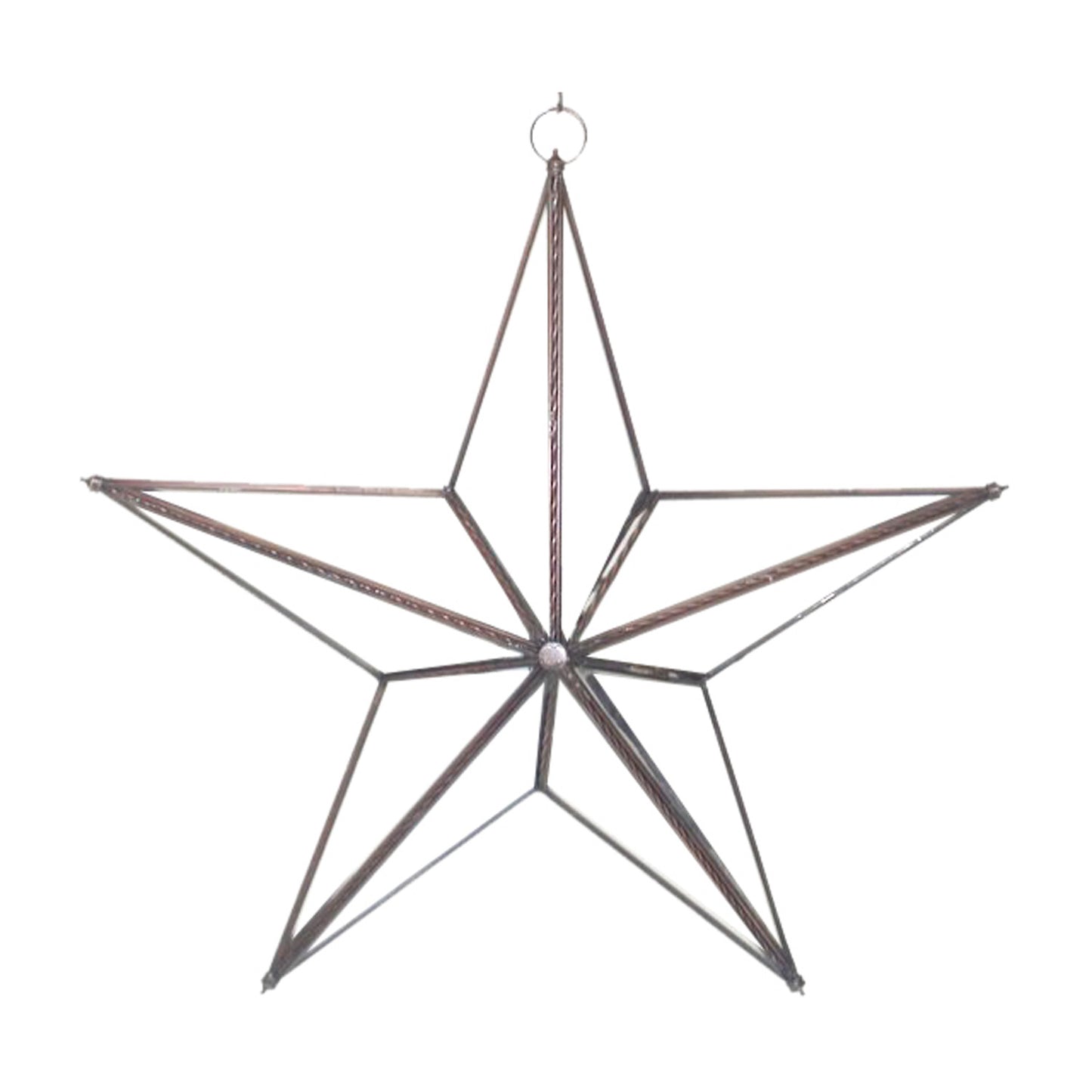 GiftBay 339 Huge Clear Hanging Glass Star 15" High for Indoor and Outdoor Festive Christmas Decoration.