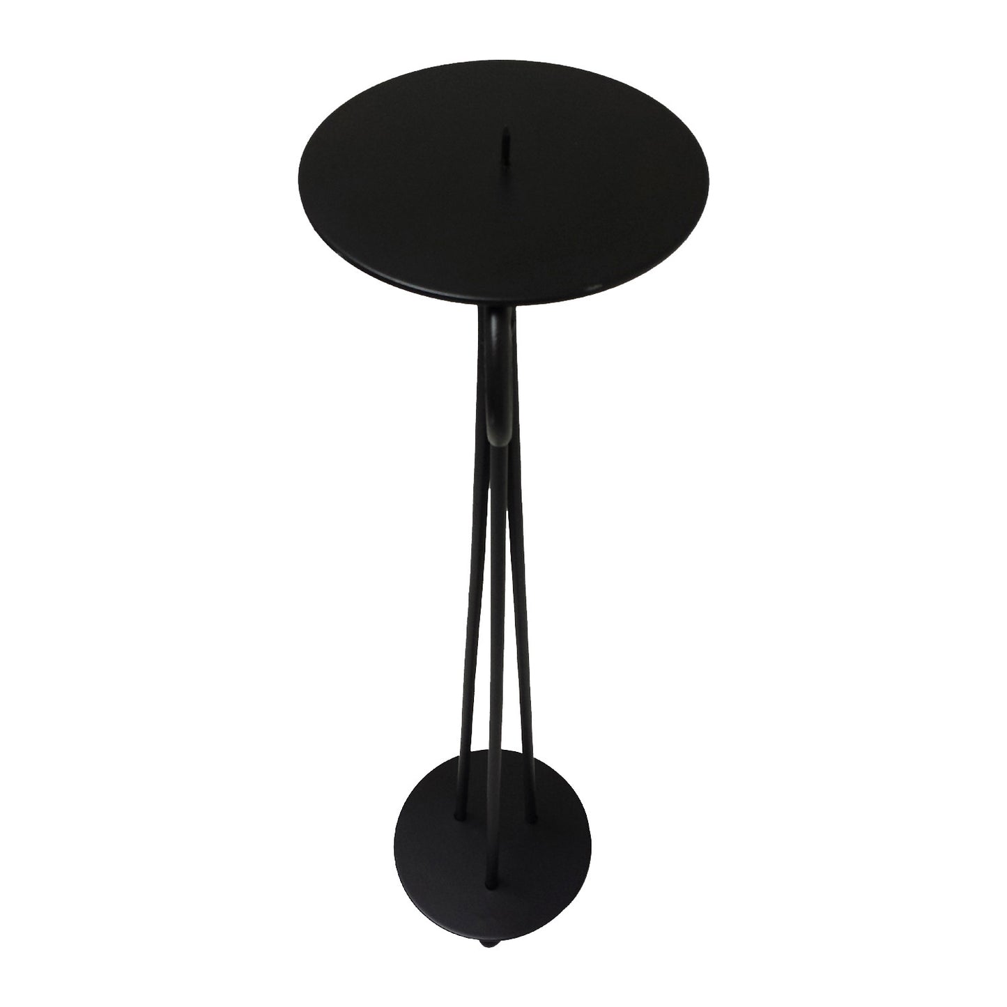 GiftBay 14016 Beautiful Pillar Holder 25", Black Powder Coated Finish