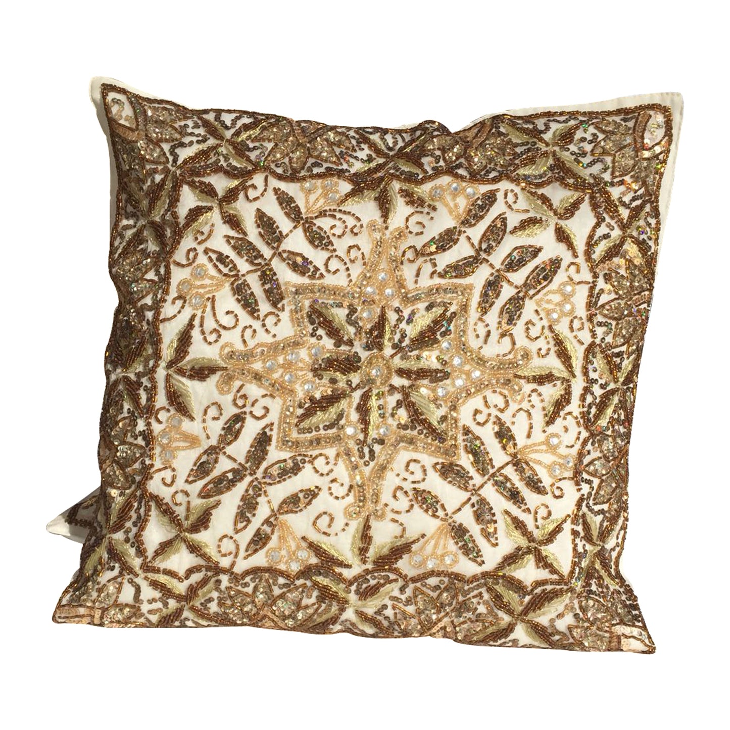 GiftBay Square Shape Set of 2 Throw Pillow Cushion Cover 16" x 16" with Pillow