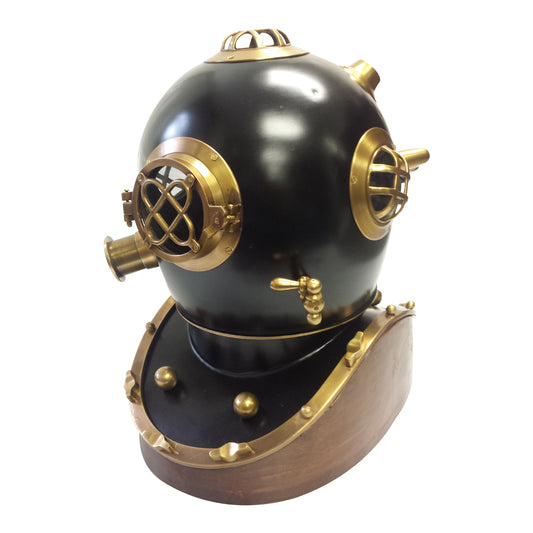 GiftBay Decorative Brass Diving Helmet, 17" Length x 13" Width
