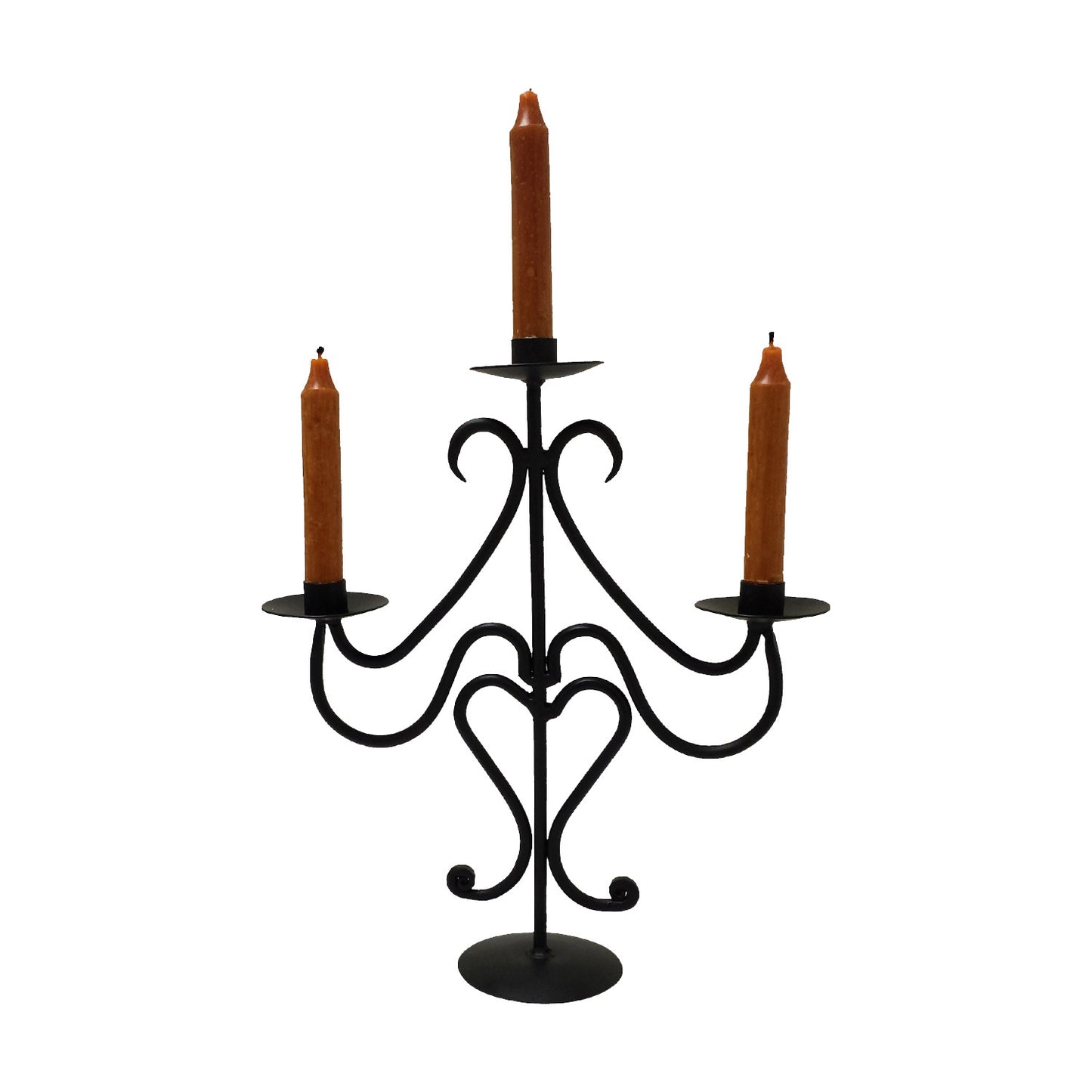 GiftBay 14002 Beautiful Candlestick Holder 15", Black Powder Coated Finish