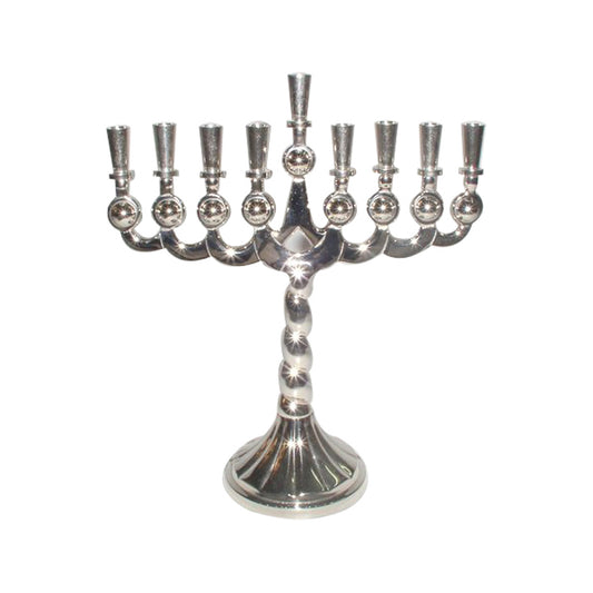 GiftBay 6008 Menorah 9-Branch Nickel Plated to Celebrate Hanukkah! A Bargain Valued Menorah Gift