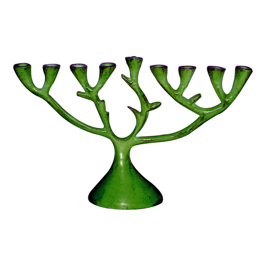 GiftBay 6053 "Tree of Life" Menorah Made of Metal Bargain Priced 7.5"L X 5"H