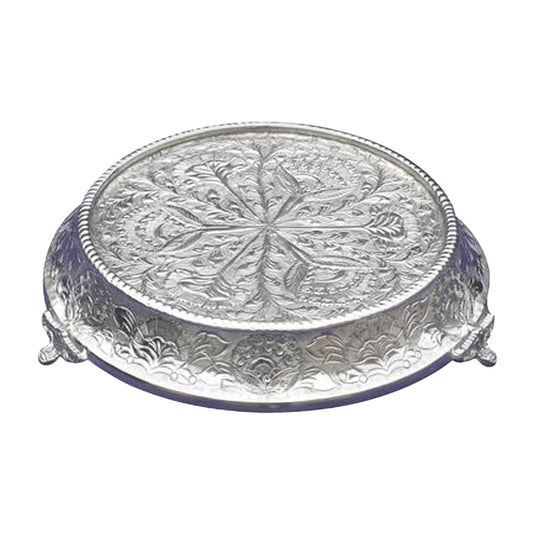 GiftBay Wedding Cake Stand Tapered Round 16", Silver