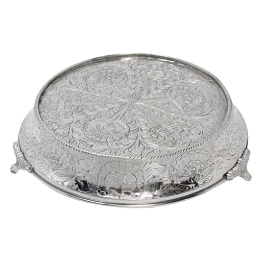 GiftBay Wedding Cake Stand Tapered Round 18", Silver