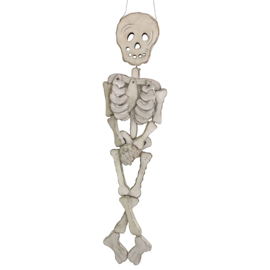 GiftBay Halloween Hanging Skeleton - Full Body (Wooden) 40 Inches, Perfect for Halloween Decoration