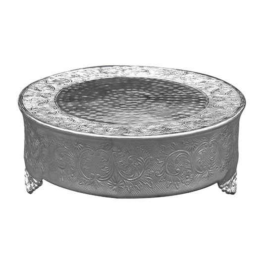 GiftBay Wedding Cake Stand Round 16", Silver