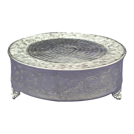 GiftBay Wedding Cake Stand Round 22", Silver