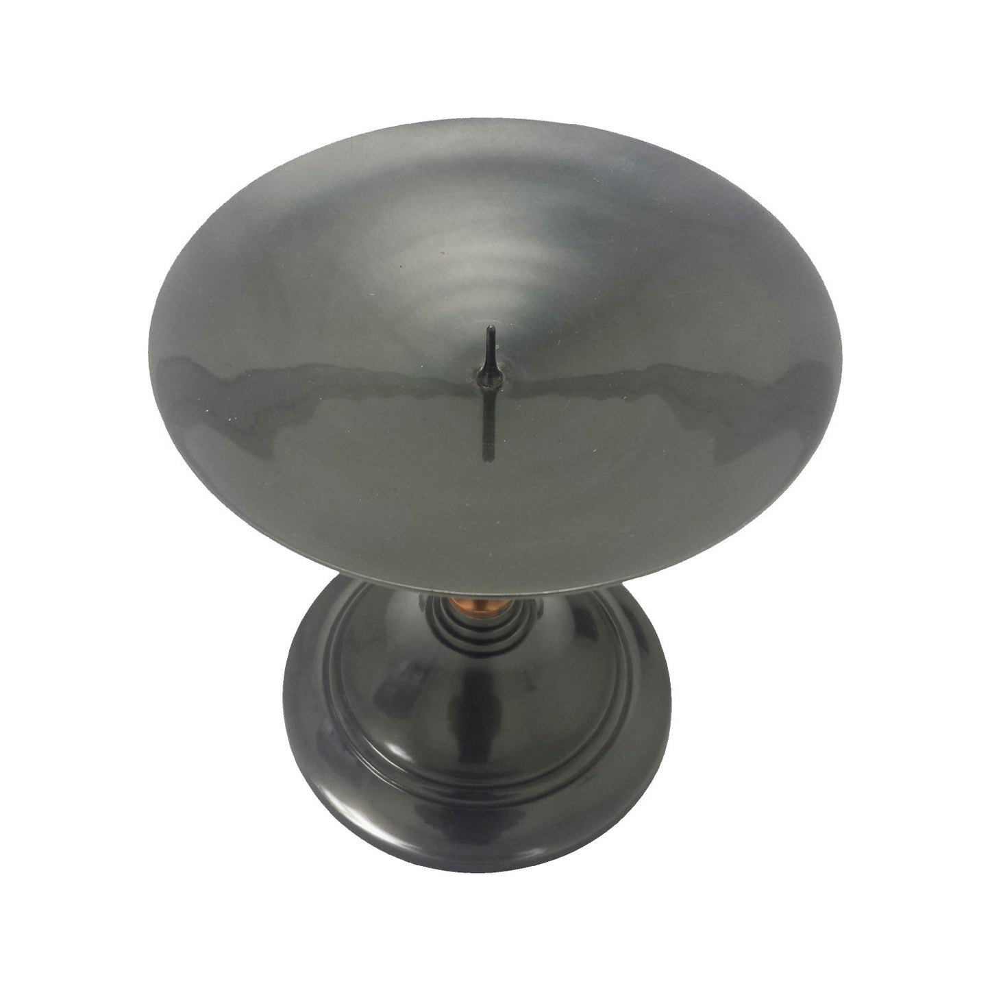 GiftBay 1006(S/2) Candlestick Holder, Antique Black and Copper Finish, 5"h