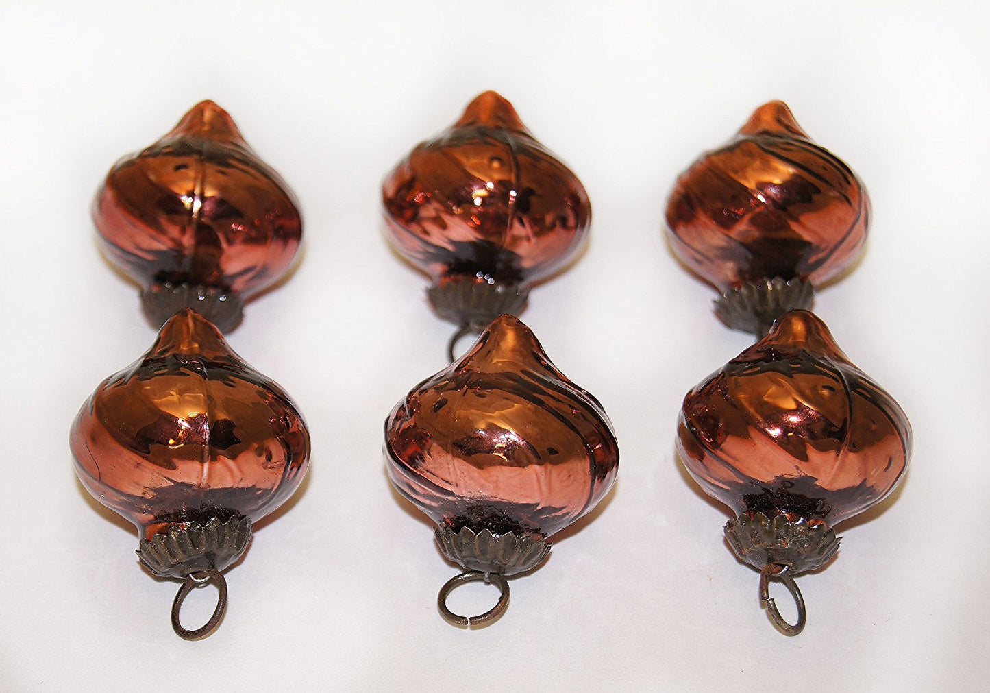 Giftbay Antique-look Glass Ornament Set of 6 for Christmas Tree Decoration