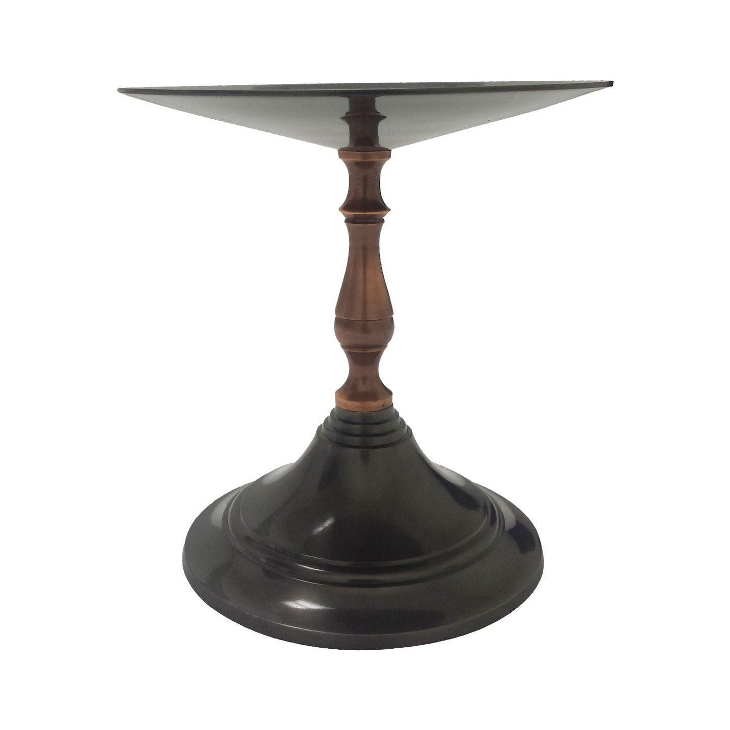GiftBay 1006(S/2) Candlestick Holder, Antique Black and Copper Finish, 5"h