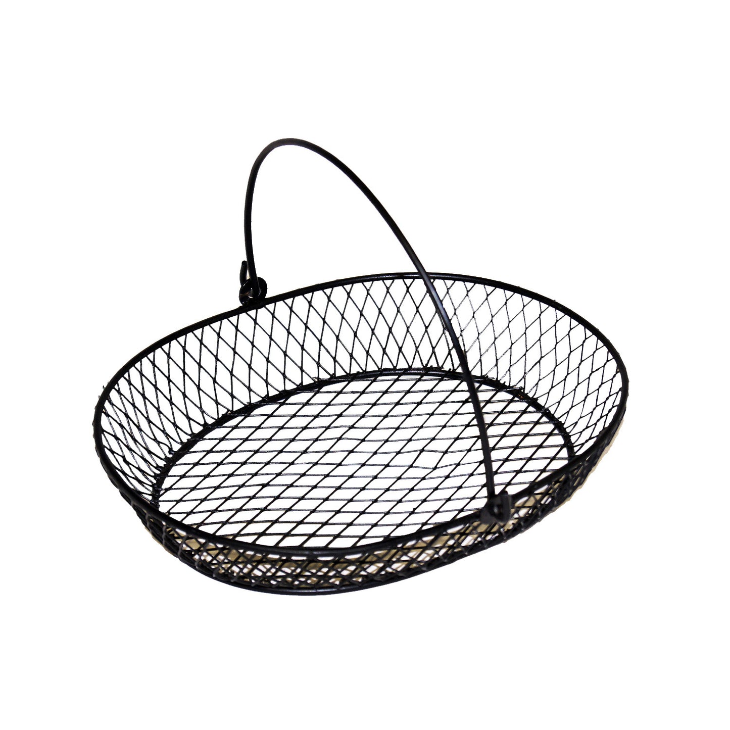GiftBay 904 Wire Basket Black 10.5"x10.5"x2.5" High