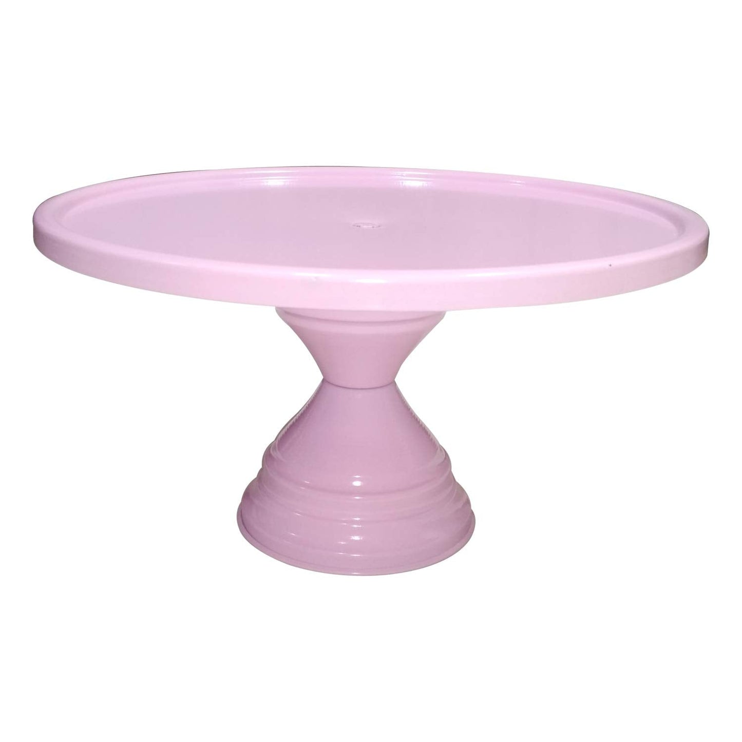 GiftBay Creations Cake Stand Pedestal 11" Diameter (Top), Strong Metal (Pink)