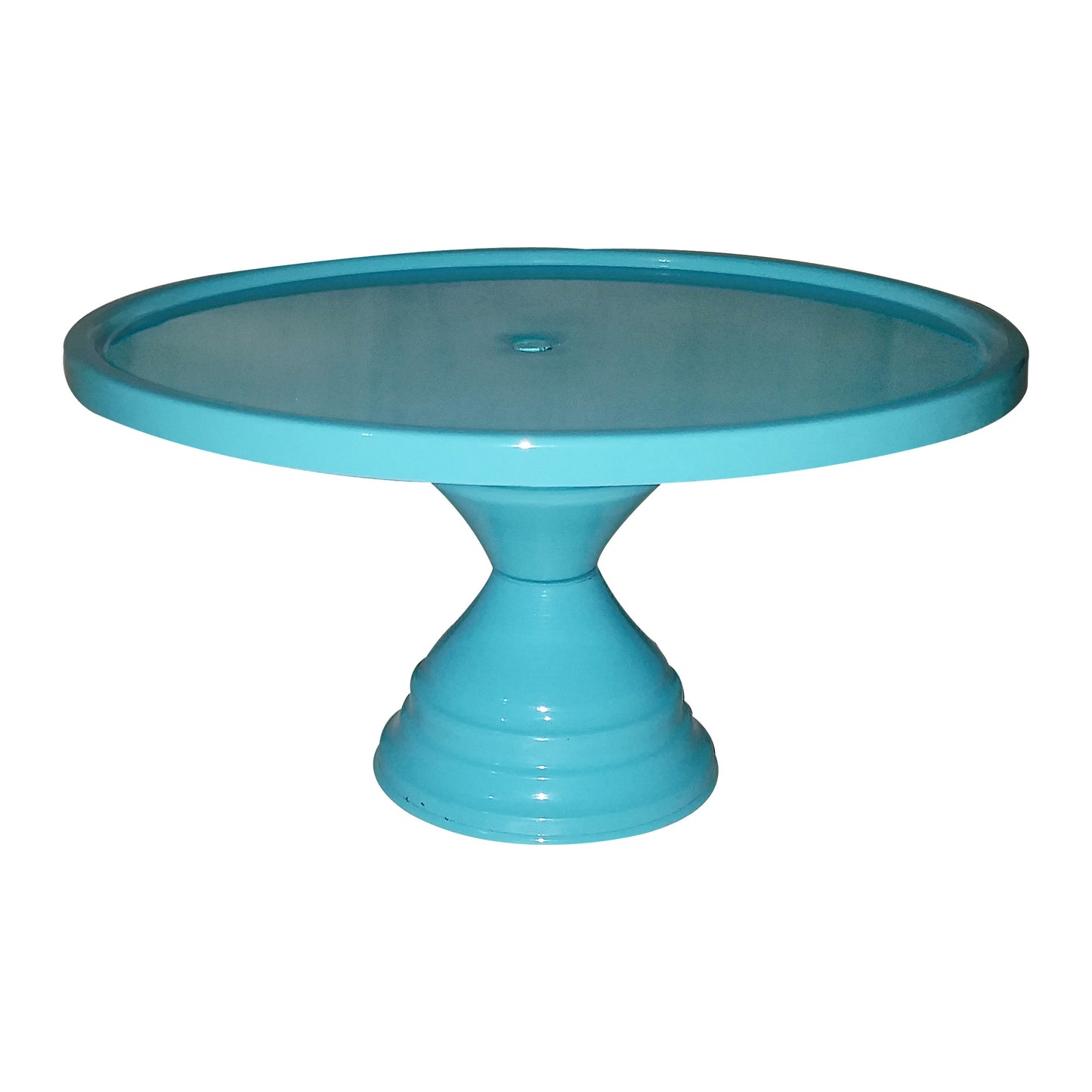 GiftBay Creations® Pedestal Cake Stand 13" Diameter (Top) Metal (Blue)