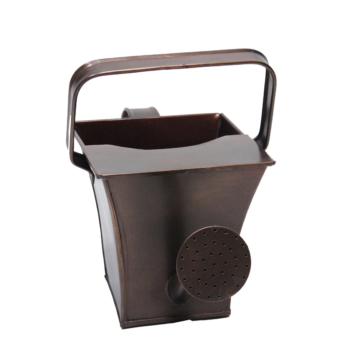 GiftBay Watering Can, Metal With Dual Handle 7" High, Small 0.6 Gallon, Antique Copper Finish