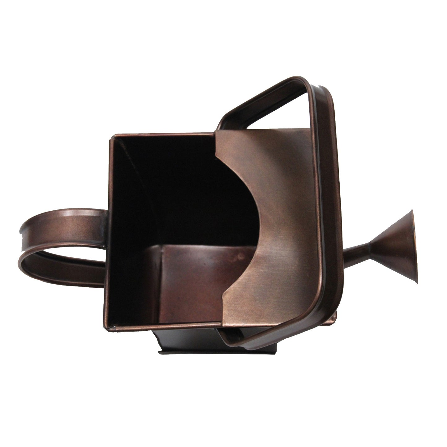 GiftBay Watering Can, Metal With Dual Handle 7" High, Small 0.6 Gallon, Antique Copper Finish