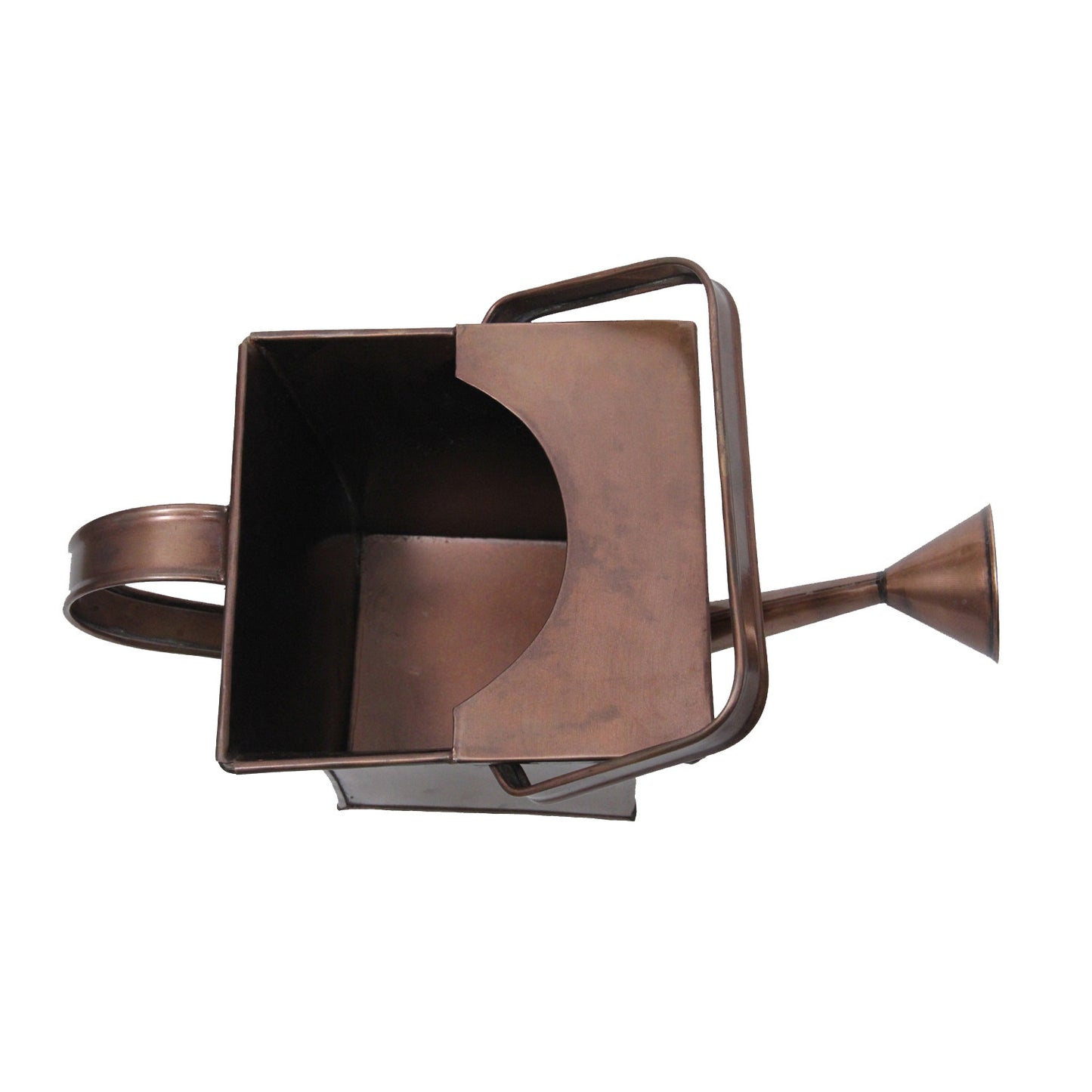 GiftBay Watering Can, Metal With Dual Handle 8" High, 1.25 Gallon, Antique Copper Finish