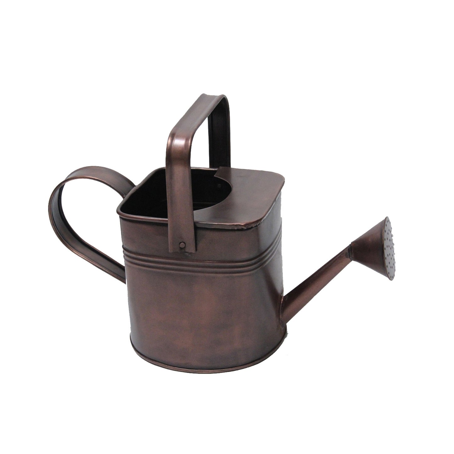 GiftBay Watering Can, Metal With Dual Handle 9" High, 1.5 Gallon, Antique Copper Finish