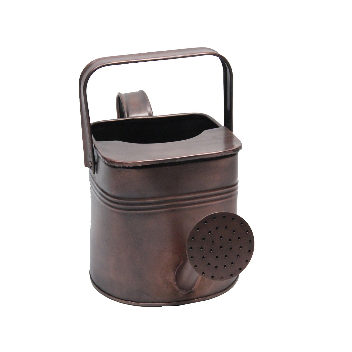 GiftBay Watering Can, Metal With Dual Handle 9" High, 1.5 Gallon, Antique Copper Finish