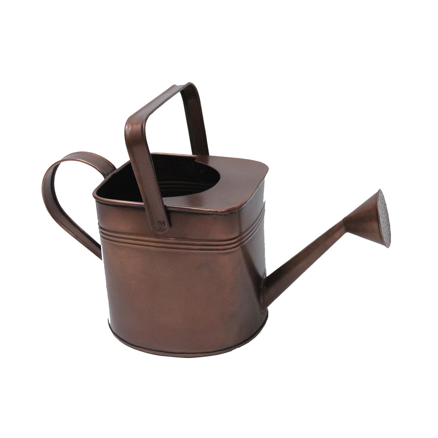 GiftBay Watering Can, Metal With Dual Handle 9" High, 1.5 Gallon, Antique Copper Finish