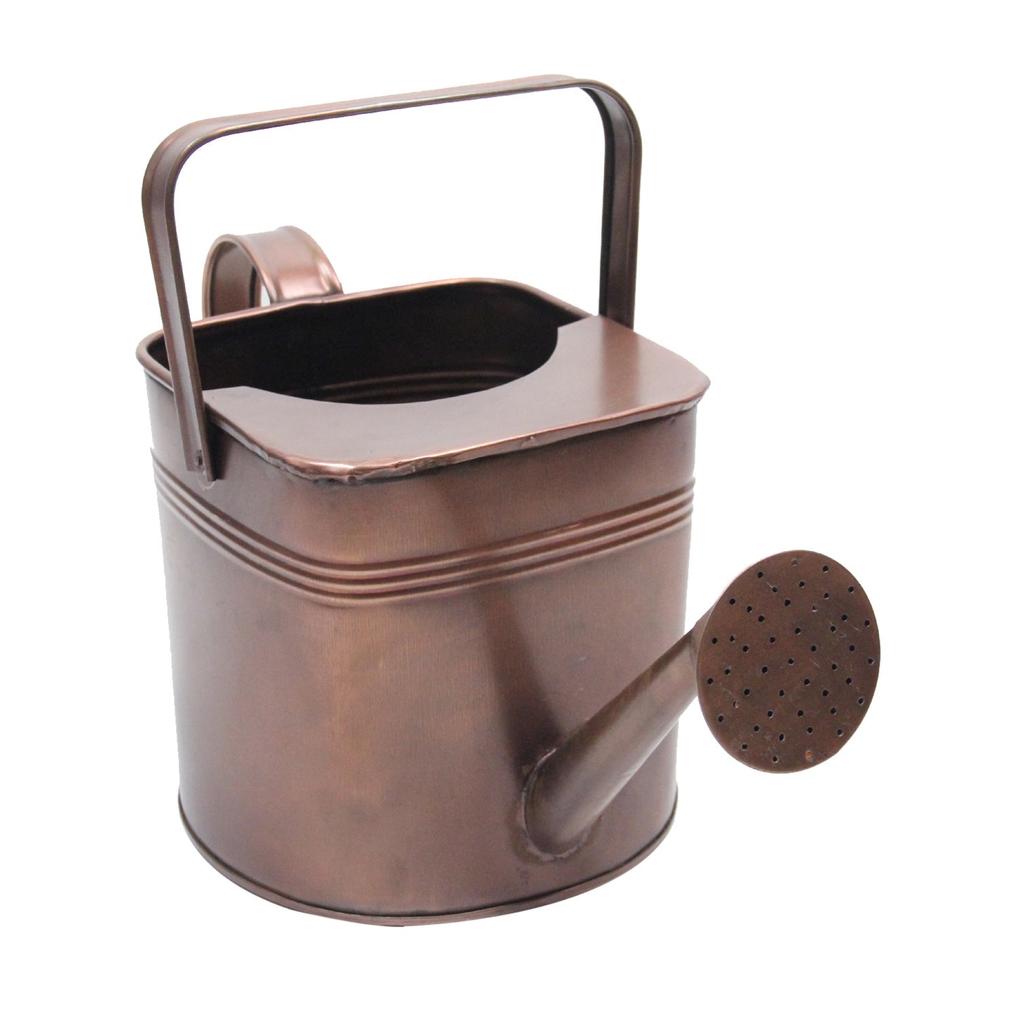 GiftBay Watering Can, Metal With Dual Handle 9" High, 1.5 Gallon, Antique Copper Finish