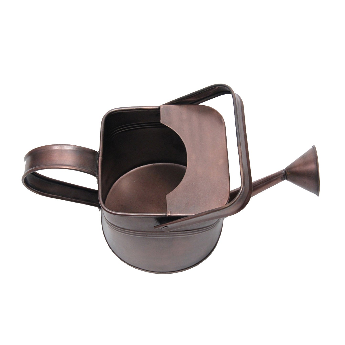 GiftBay Watering Can, Metal With Dual Handle 9" High, 1.5 Gallon, Antique Copper Finish