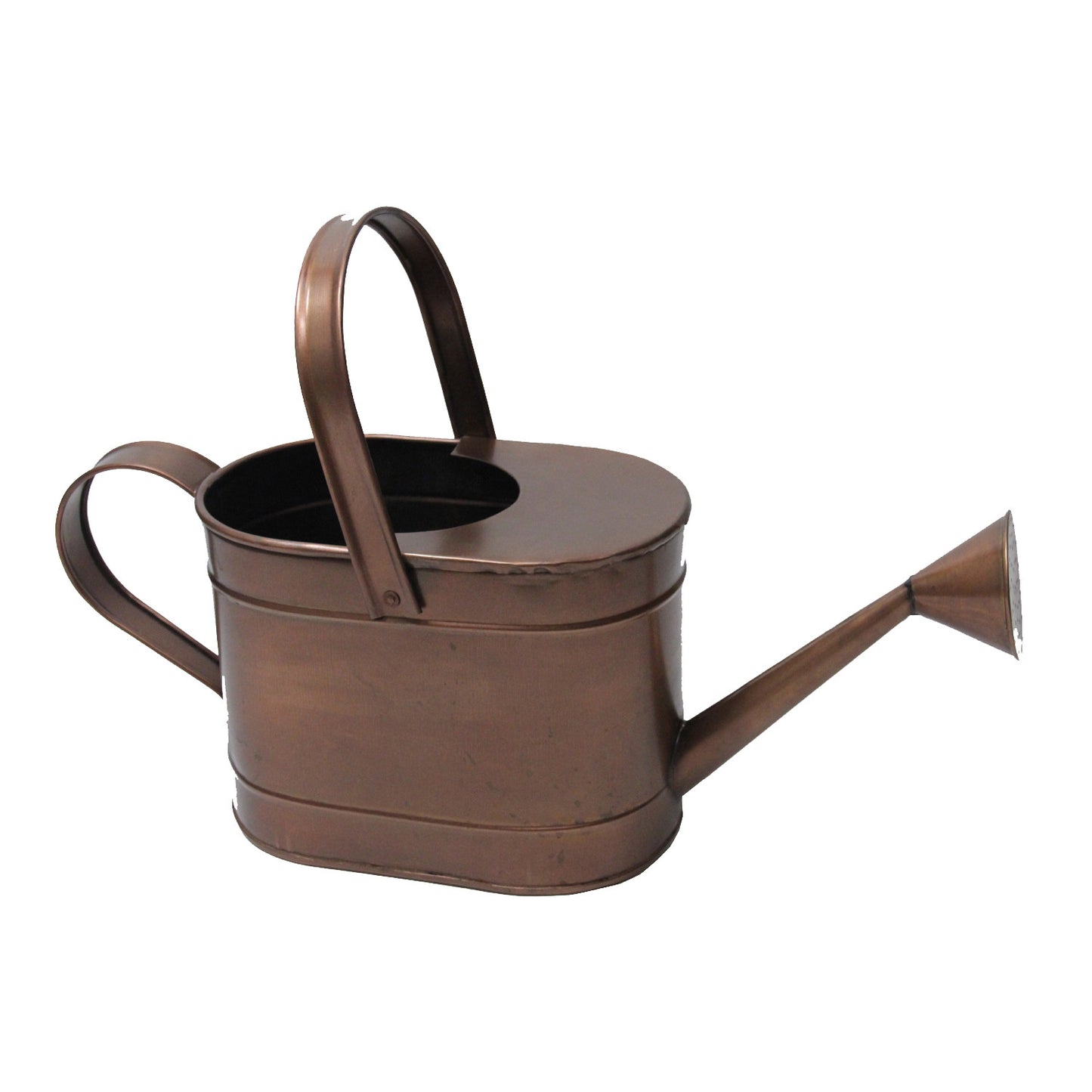 GiftBay Watering Can, Metal With Dual Handle 8" High, 1.50 Gallon, Antique Copper Finish