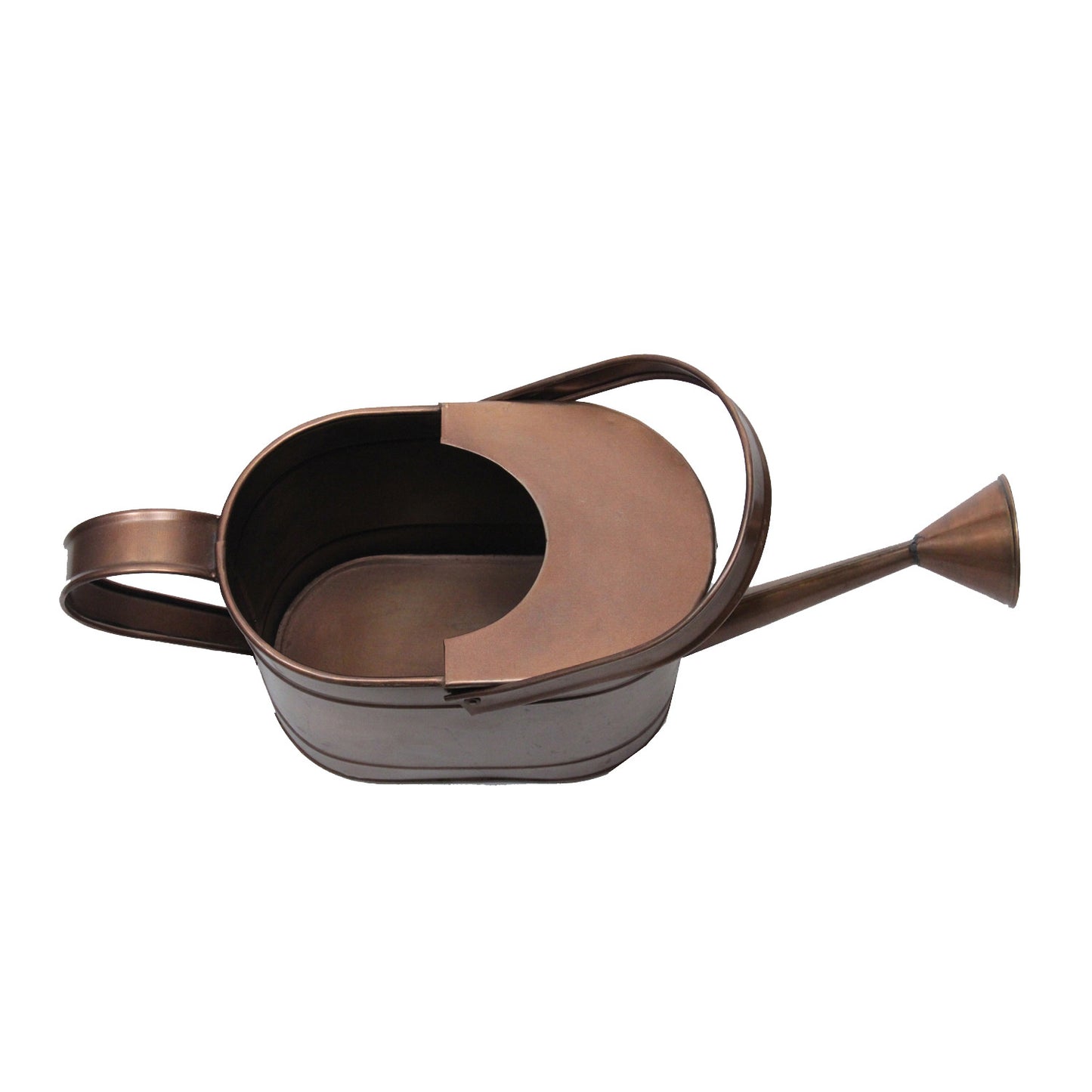 GiftBay Watering Can, Metal With Dual Handle 8" High, 1.50 Gallon, Antique Copper Finish