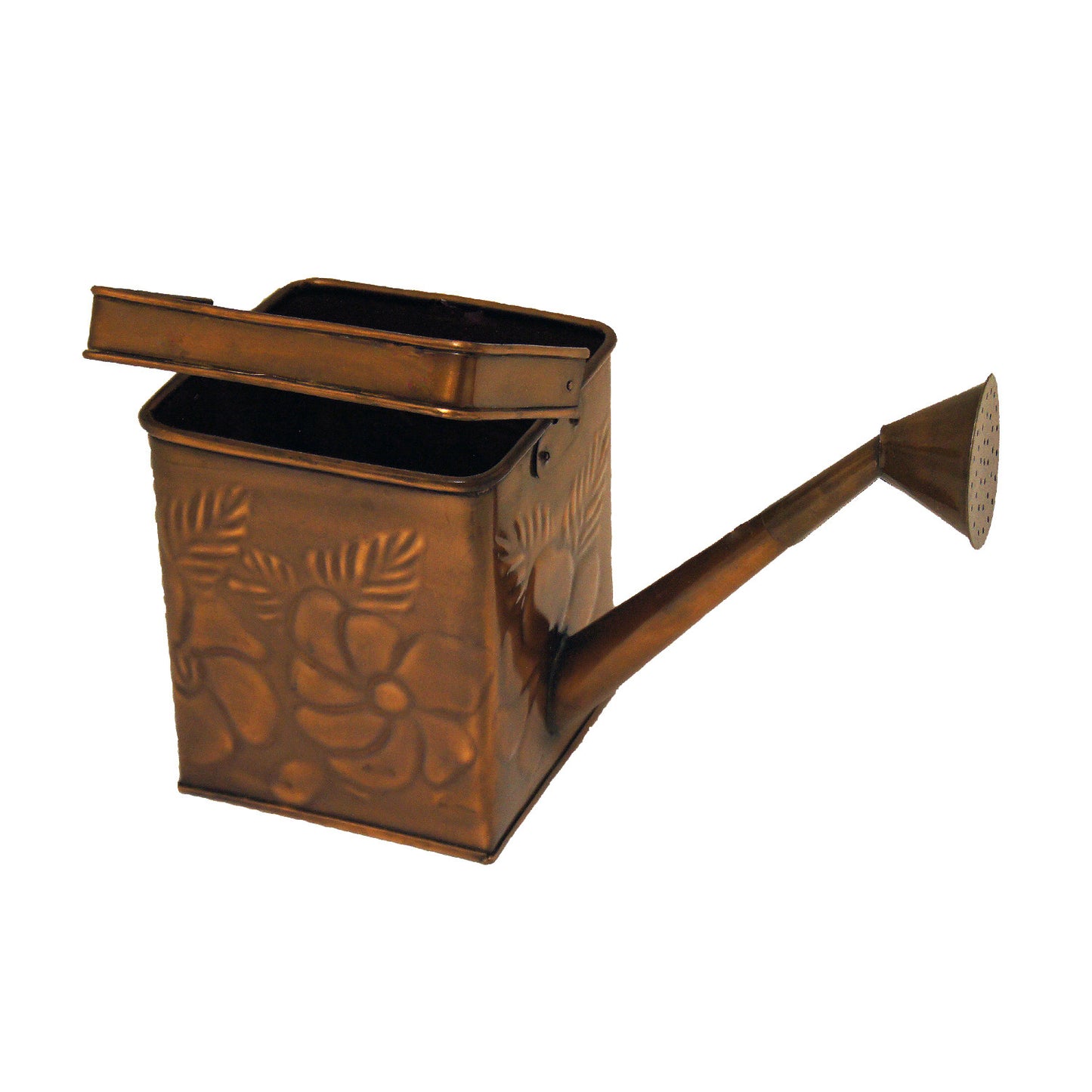GiftBay Watering Can, Metal With Handle 7" High, 1.00 Gallon, Antique Copper Finish